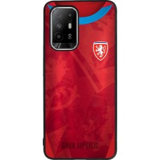 OPPO F19 Pro+ Case Hülle - Silikon schwarz Tschechische Republik personalisierbares Fussballtrikot