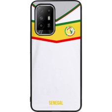 Coque OPPO F19 Pro+ - Silicone rigide noir Maillot de football Senegal 2022 personnalisable