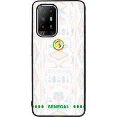 Coque OPPO F19 Pro+ - Silicone rigide noir Maillot de football Sénégal 2026 personnalisable