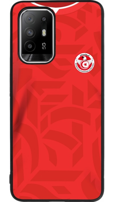 OPPO F19 Pro+ Case Hülle - Silikon schwarz Tunesien 2022 personalisierbares Fussballtrikot