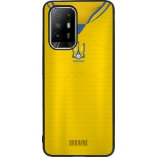 Coque OPPO F19 Pro+ - Silicone rigide noir Maillot de football Ukraine