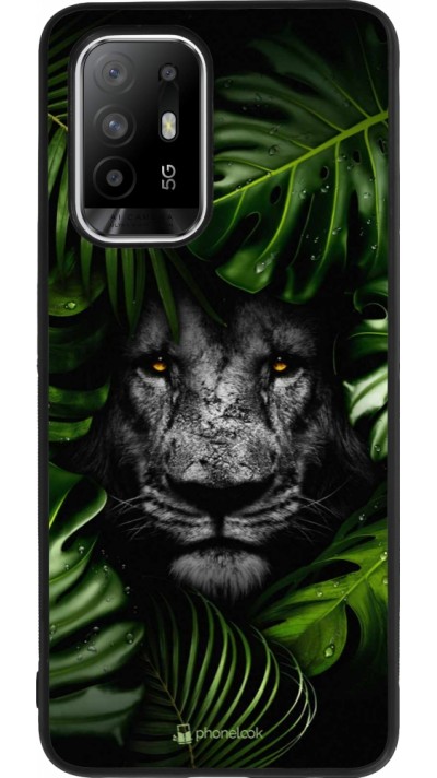 Coque OPPO F19 Pro+ - Silicone rigide noir Forest Lion