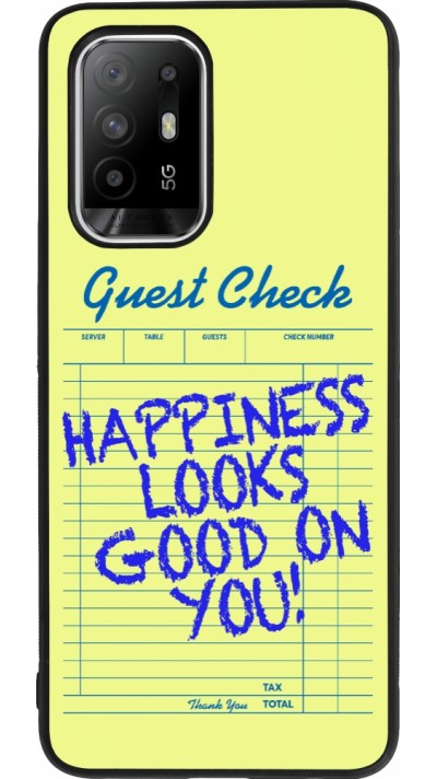 Coque OPPO F19 Pro+ - Silicone rigide noir Guest check 2026