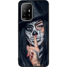 OPPO F19 Pro+ Case Hülle - Silikon schwarz Halloween 18 19