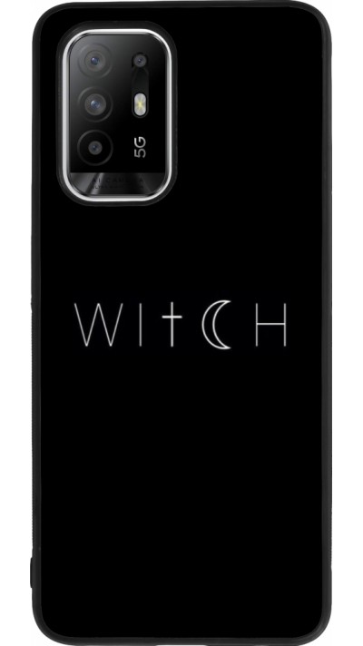 Coque OPPO F19 Pro+ - Silicone rigide noir Halloween 22 witch word