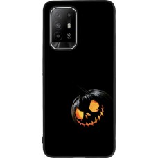 OPPO F19 Pro+ Case Hülle - Silikon schwarz Halloween 2023 discreet pumpkin