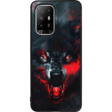 Coque OPPO F19 Pro+ - Silicone rigide noir Halloween 2024 mad werewolf