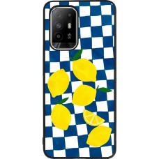 Coque OPPO F19 Pro+ - Silicone rigide noir Illustration lemons 2026