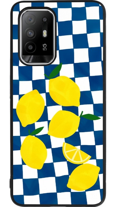 Coque OPPO F19 Pro+ - Silicone rigide noir Illustration lemons 2026