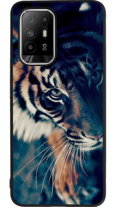 Coque OPPO F19 Pro+ - Silicone rigide noir Incredible Lion