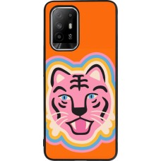 Coque OPPO F19 Pro+ - Silicone rigide noir Lion colors 2026