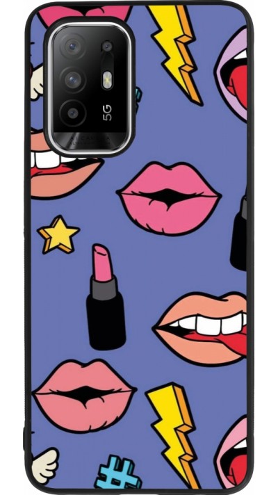 OPPO F19 Pro+ Case Hülle - Silikon schwarz Lips and lipgloss