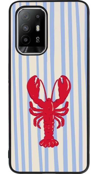 OPPO F19 Pro+ Case Hülle - Silikon schwarz Red lobster 2026