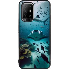 OPPO F19 Pro+ Case Hülle - Silikon schwarz Manta Lagune Reinigung
