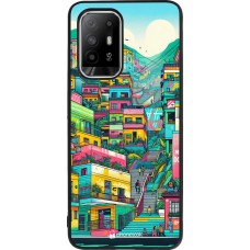 Coque OPPO F19 Pro+ - Silicone rigide noir Medellin Comuna 13 Art