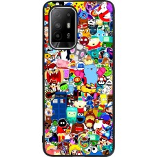 Coque OPPO F19 Pro+ - Silicone rigide noir Mixed cartoons