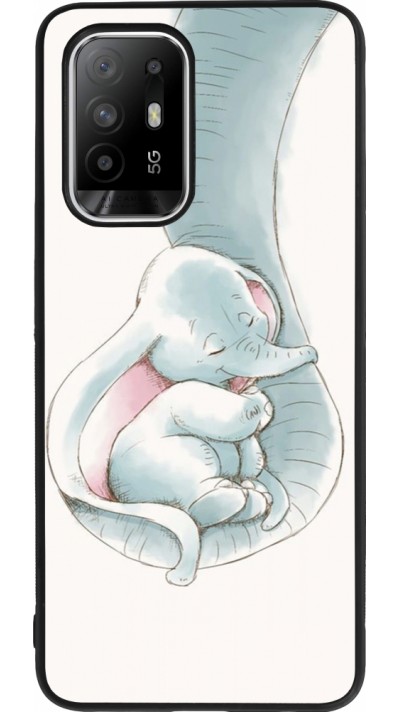 Coque OPPO F19 Pro+ - Silicone rigide noir Mom 1903