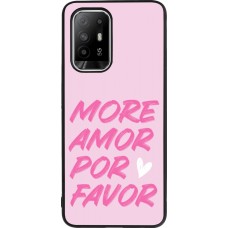 Coque OPPO F19 Pro+ - Silicone rigide noir More amor porfavor