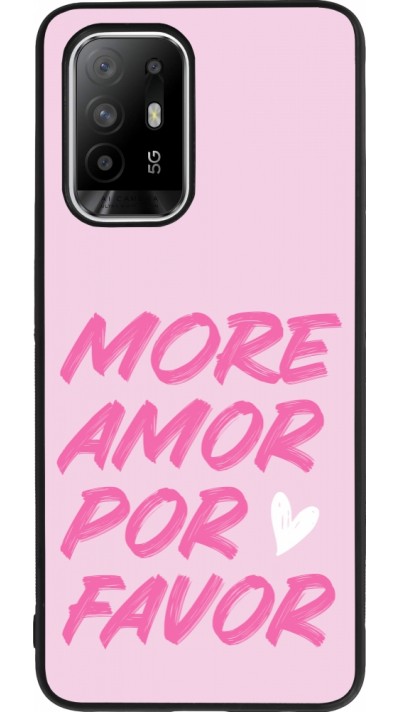 Coque OPPO F19 Pro+ - Silicone rigide noir More amor porfavor