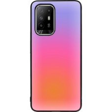 OPPO F19 Pro+ Case Hülle - Silikon schwarz Orange Pink Blue Gradient