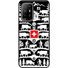 Coque OPPO F19 Pro+ - Silicone rigide noir Poya Suisse 3 noir