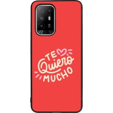 OPPO F19 Pro+ Case Hülle - Silikon schwarz Saint Valentines Day 26 Te quiero mucho