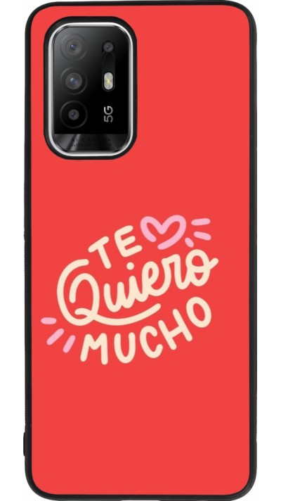 OPPO F19 Pro+ Case Hülle - Silikon schwarz Saint Valentines Day 26 Te quiero mucho