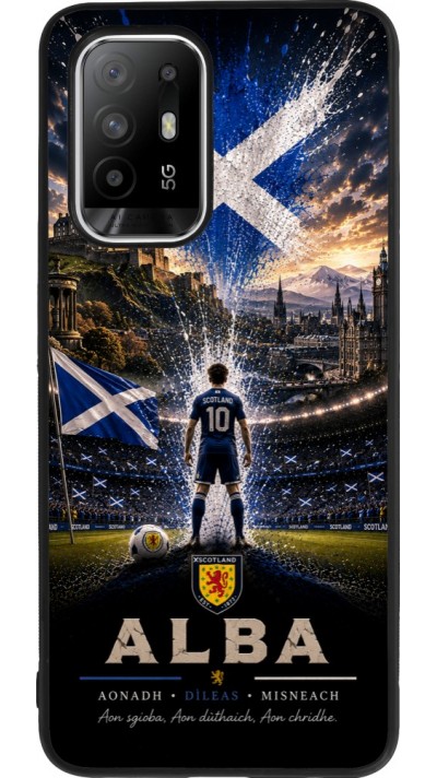 OPPO F19 Pro+ Case Hülle - Silikon schwarz Fussball Schottland splash 2026