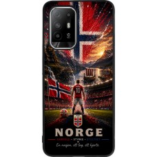 OPPO F19 Pro+ Case Hülle - Silikon schwarz Fussball Norwegen splash 2026