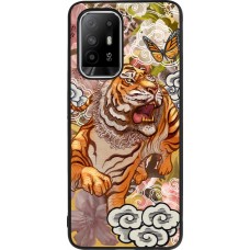 OPPO F19 Pro+ Case Hülle - Silikon schwarz Spring 23 japanese tiger