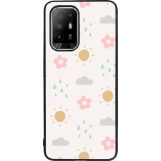 Coque OPPO F19 Pro+ - Silicone rigide noir Spring 23 weather