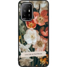 OPPO F19 Pro+ Case Hülle - Silikon schwarz Full Bloom Spring 2026