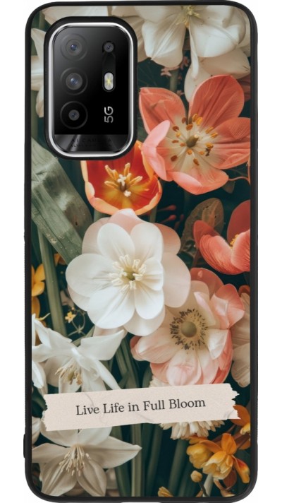 OPPO F19 Pro+ Case Hülle - Silikon schwarz Full Bloom Spring 2026