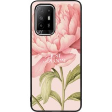 OPPO F19 Pro+ Case Hülle - Silikon schwarz Just Bloom Spring 2026