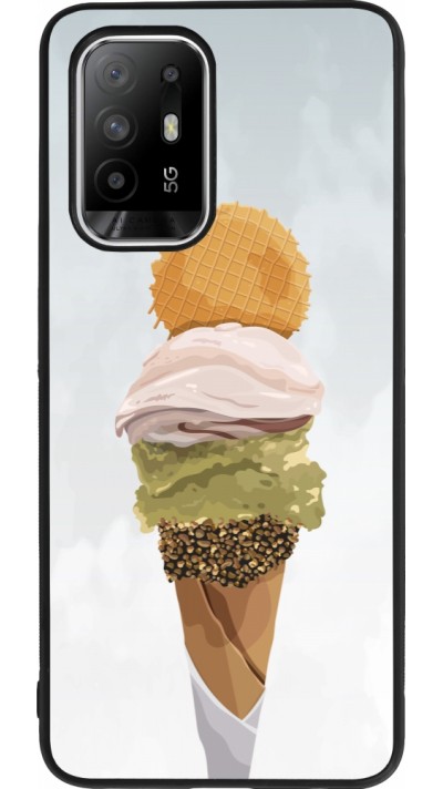 OPPO F19 Pro+ Case Hülle - Silikon schwarz Summer 2025 Cornet