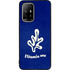 Coque OPPO F19 Pro+ - Silicone rigide noir Vitamin sea Summer 2026