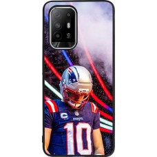 Coque OPPO F19 Pro+ - Silicone rigide noir Super Bowl 26 Patriots 3