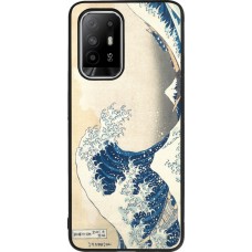 OPPO F19 Pro+ Case Hülle - Silikon schwarz Kunstbild - Die große Welle vor Kanagawa - Hokusai