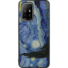 Coque OPPO F19 Pro+ - Silicone rigide noir Tableau art - La Nuit étoilée - Van Gogh