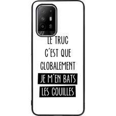 OPPO F19 Pro+ Case Hülle - Silikon schwarz Le truc globalement bats les couilles