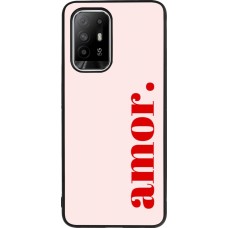 OPPO F19 Pro+ Case Hülle - Silikon schwarz Valentine 2024 amor