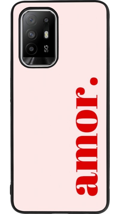 OPPO F19 Pro+ Case Hülle - Silikon schwarz Valentine 2024 amor