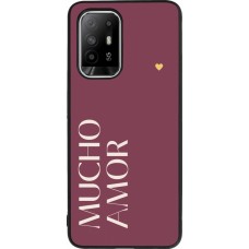 OPPO F19 Pro+ Case Hülle - Silikon schwarz Valentine 2024 mucho amor rosado