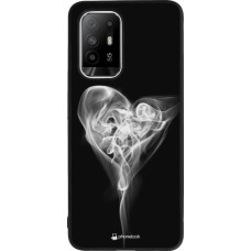 OPPO F19 Pro+ Case Hülle - Silikon schwarz Valentine 2022 Black Smoke