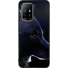 OPPO F19 Pro+ Case Hülle - Silikon schwarz Wolf Shape