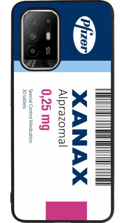 OPPO F19 Pro+ Case Hülle - Silikon schwarz Xanax Alprazolam 2025