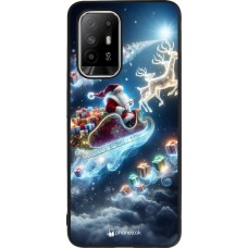 OPPO F19 Pro+ Case Hülle - Silikon schwarz Weihnachten 2023 Verzauberter Weihnachtsmann
