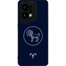 Coque OPPO Find X5 - Silicone rigide noir Astrologie Bélier