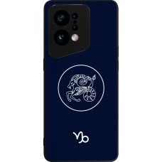 Coque OPPO Find X5 - Silicone rigide noir Astrologie Capricorne