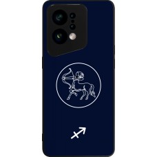 Coque OPPO Find X5 - Silicone rigide noir Astrologie Sagittaire